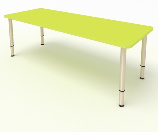 Детский стол 2-местный  (по одну сторону столешн.) СДО-2 (0-3) желтый в Вологде - изображение