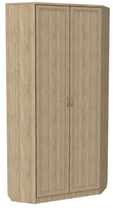 Распашной шкаф 401 угловой со штангой, цвет Дуб Сонома в Вологде - предосмотр