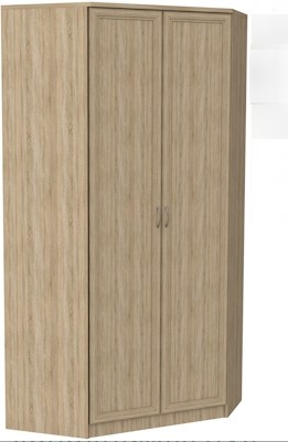 Распашной шкаф 403 несимметричный, цвет Дуб Сонома в Вологде - изображение