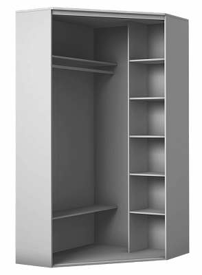 Шкаф угловой 2200х1103, ХИТ У-22-4-66-03, колибри, 2 зеркала, Дуб Сонома в Вологде - изображение 1