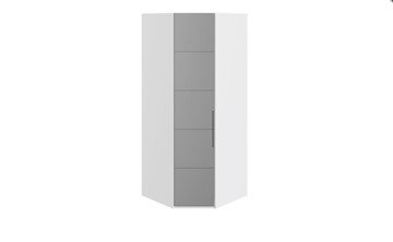 Шкаф Наоми с зеркальной левой дверью, цвет Белый глянец СМ-208.07.07 L в Вологде
