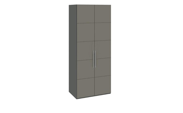 Распашной шкаф Наоми с 2-мя дверями, цвет Фон серый, Джут  СМ-208.07.03 в Вологде - изображение
