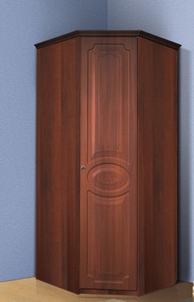 Распашной шкаф угловой Ивушка-5, цвет Итальянский орех в Вологде - изображение