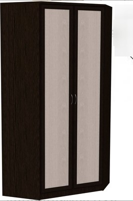 Распашной шкаф 403 несимметричный, цвет Венге в Вологде - изображение