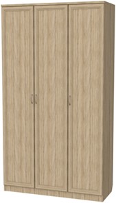 Распашной шкаф 106 3-х створчатый, цвет Дуб Сонома в Вологде - предосмотр