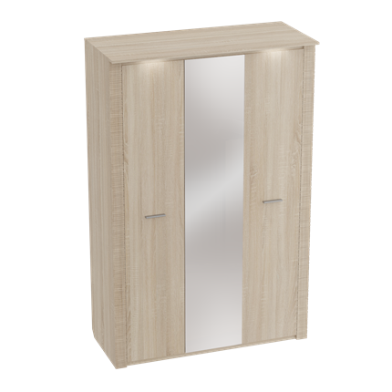 Шкаф трехдверный Элана, Дуб сонома в Вологде - изображение