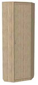 Распашной шкаф 402 угловой со штангой, цвет Дуб Сонома в Вологде - предосмотр