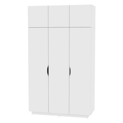 Шкаф распашной Аврора (H21) 2322х1351х540 Белый в Вологде - изображение