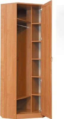 Распашной шкаф 402 угловой со штангой, цвет Венге в Вологде - изображение 1
