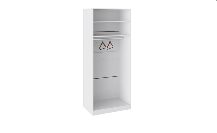 Распашной шкаф Наоми с 2-мя дверями, цвет Белый глянец СМ-208.07.03 в Вологде - изображение 1
