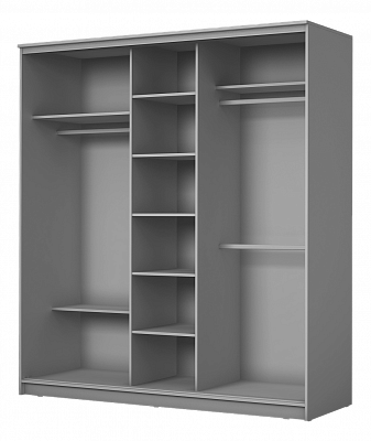 Шкаф 3-х дверный Хит-22-18-777-22, 2200х1770х620, Бетон Венге в Вологде - изображение 1