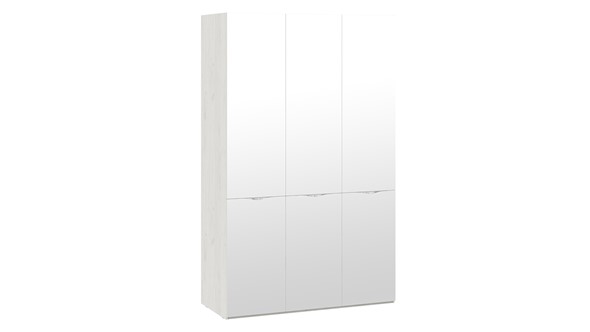 Шкаф с зеркалом Либерти, Дуб крафт белый СМ-297.07.433 в Вологде - изображение
