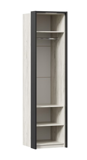 1-створчатый шкаф Техно с паспарту, Дуб крафт белый в Вологде - изображение 2