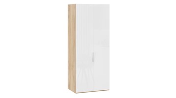 Шкаф для одежды Эмбер СМ-348.07.003 (Яблоня Беллуно/Белый глянец) в Вологде