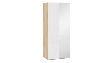 Шкаф для одежды Эмбер СМ-348.07.005 R (Яблоня Беллуно/Белый глянец) в Вологде