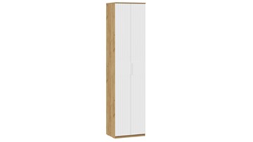 Распашной шкаф с 2-мя дверьми Хилтон Исп.2 55 (Дуб Крафт Золотой/Белый матовый) в Вологде - предосмотр