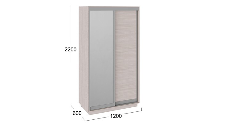 Шкаф 2-х дверный Румер, цвет Ясень шимо СШК 1.120.60-11.13 в Вологде - изображение 2