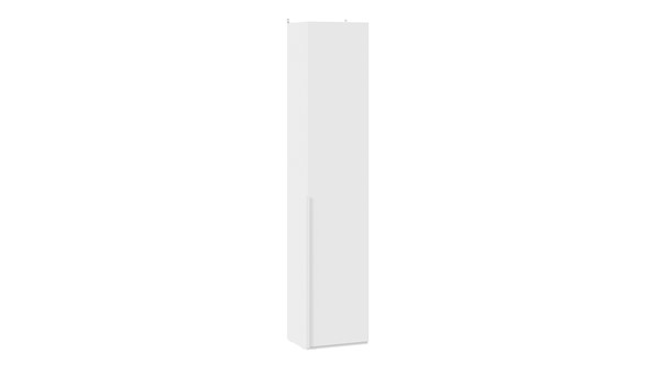 Шкаф одностворчатый Порто (366) СМ-393.07.211 (Белый жемчуг/Белый софт) в Вологде - изображение