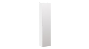 Шкаф для белья с 1 зеркальной дверью Порто (366) СМ-393.07.212 (Белый жемчуг/Белый жемчуг) в Вологде