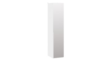 Шкаф с 1 зеркальной дверью Порто (580) СМ-393.07.002 (Белый жемчуг/Белый жемчуг) в Вологде