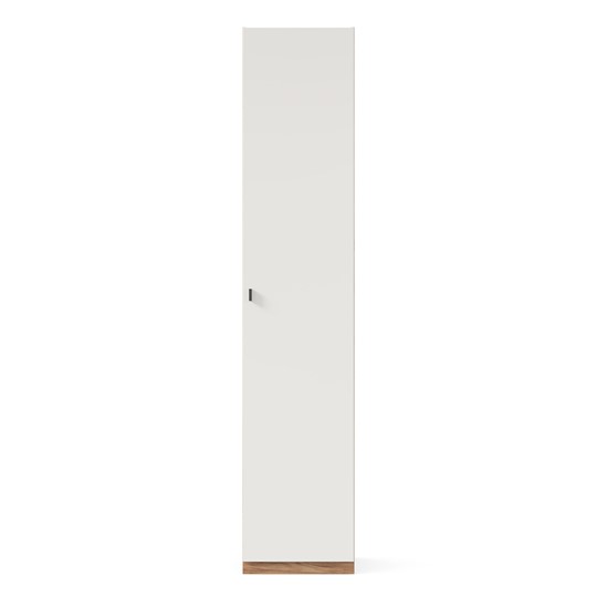 Одностворчатый шкаф Бари Дуб Золотой/Белый ЛД 698.170 в Вологде - изображение 1