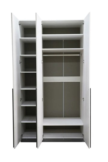 Шкаф 3х-дверный Винтер-3, винтерберг/темно-серый в Вологде - изображение 2