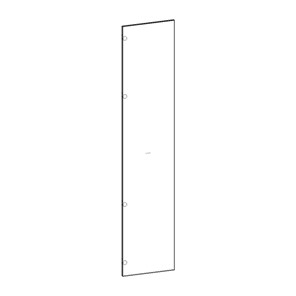 Шкаф с глухим фасадом Марсель 450 (белый) в Вологде - предосмотр 4