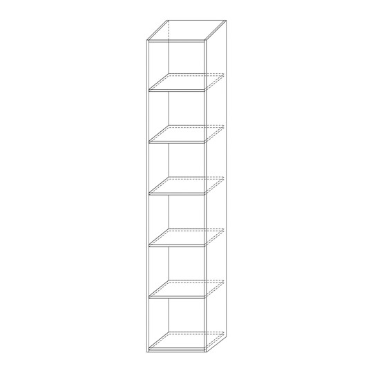 Шкаф с глухим фасадом Марсель 450 (белый) в Вологде - изображение 5