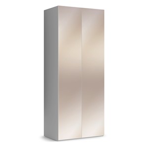 Шкаф с зеркальными фасадами Марсель 900 (белый) в Вологде - предосмотр