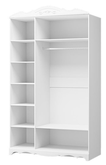 Шкаф трехдверный в спальню Лотос ШР-3 (Белый) 1 зеркало в Вологде - изображение 1