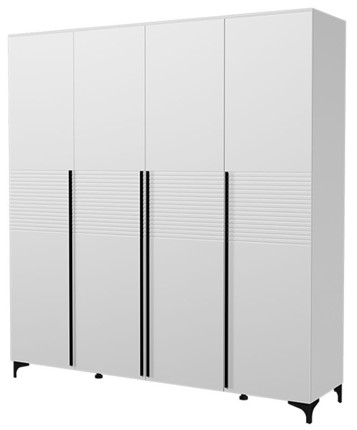 Шкаф четырехстворчатый  Брента ШР-4 (Белый) в Вологде - изображение