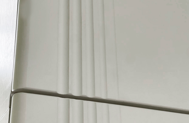 Трехдверная антресоль Ева 117.01 (белое дерево/белый матовый) в Вологде - изображение 5