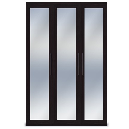 Шкаф трёхстворчатый с зеркалами Парма,венге в Вологде - изображение