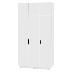 Распашной шкаф Аврора (H23) 2322х1201х540 Белый в Вологде - предосмотр