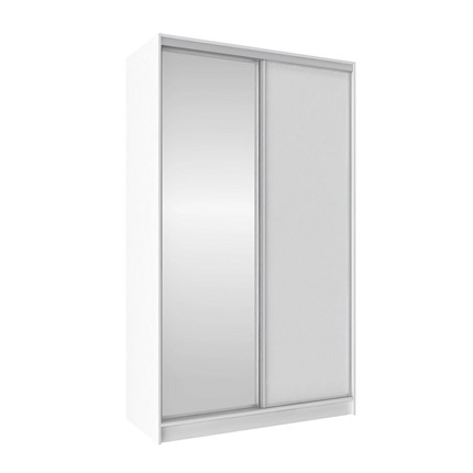 Шкаф 1350 Домашний Зеркало/ЛДСП, Белый в Вологде - изображение