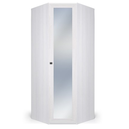 Шкаф угловой с зеркалом ПАРМА НЕО,  ясень анкор светлый в Вологде - изображение