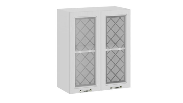 Кухонный навесной шкаф Бьянка 1В6С (Белый/Дуб белый) в Вологде - изображение
