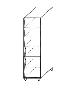 Кухонный навесной шкаф Мыло, хозяйственный 2070*500*525 мм, ШХ 500 в Вологде - изображение