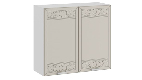 Шкаф на кухню Долорес 1В8 (Белый/Крем) в Вологде - изображение