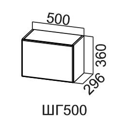 Кухонный навесной шкаф Модус, ШГ500/360, галифакс в Вологде - предосмотр