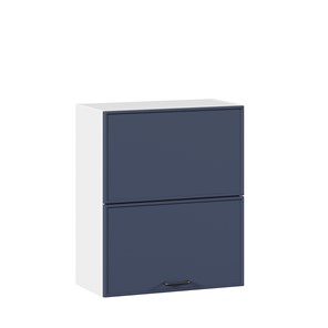 Горизонтальный кухонный шкаф 600 комбинированный Индиго ЛД 298.970.000.125, Белый/Тёмно-синий в Вологде - предосмотр