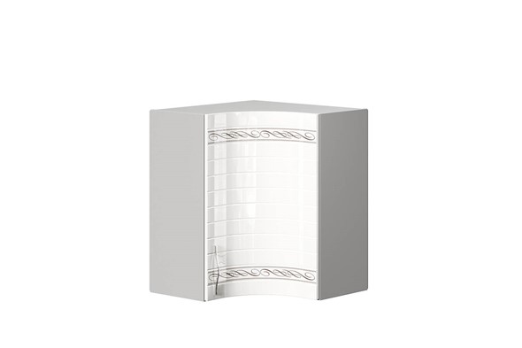 Кухонный шкаф угловой Анастасия 600 радиусный 016.311.000 белый в Вологде - изображение