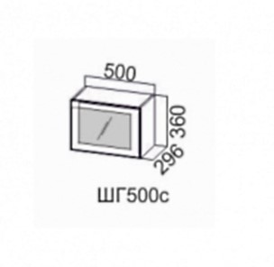 Навесной шкаф Модерн шг500c/360 в Вологде - предосмотр
