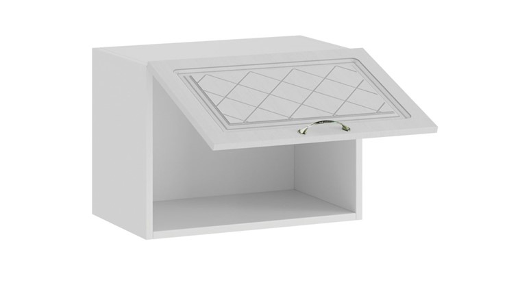 Настенный шкаф Бьянка 1В5Г (Белый/Дуб белый) в Вологде - изображение 1