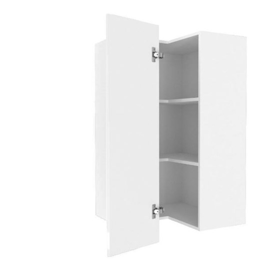 Шкаф кухонный угловой высокий Шервуд, ЛД 281.570.000.170, белый/белый глянец в Вологде - изображение 1