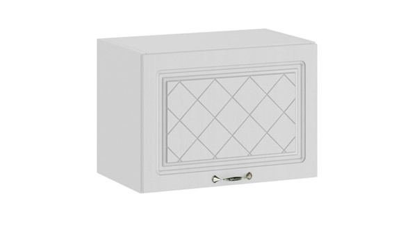 Настенный шкаф Бьянка 1В5Г (Белый/Дуб белый) в Вологде - изображение