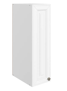 Настенный шкаф Мишель L200 H720 (1 дв. гл.) эмаль (белый/белый) в Вологде