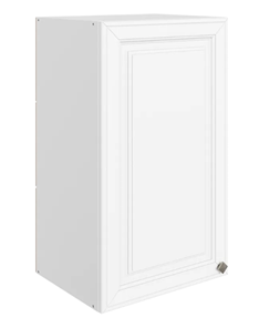 Шкаф навесной Мишель L400 H720 (1 дв. гл.) эмаль (белый/белый) в Вологде