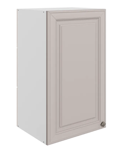 Шкаф навесной Мишель L400 H720 (1 дв. гл.) эмаль (белый/кофейный) в Вологде - предосмотр