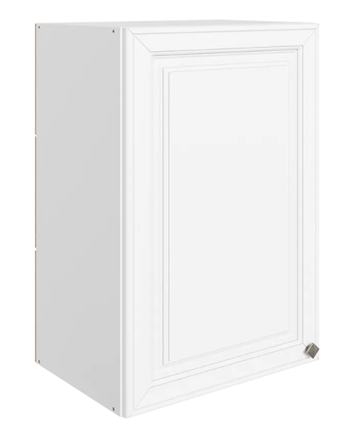 Кухонный навесной шкаф Мишель L450 H720 (1 дв. гл.) эмаль (белый/белый) в Вологде - изображение